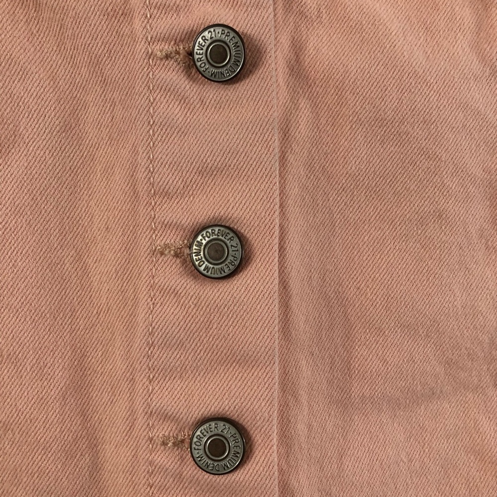 Forever 21 Light Pink Denim Skirt - Picture 3 of 4